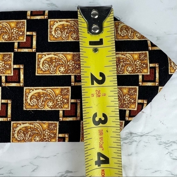 Bullock & Jones San Francisco Bold Silk Italian Necktie Made In Italy Gold Tie - Picture 8 of 8